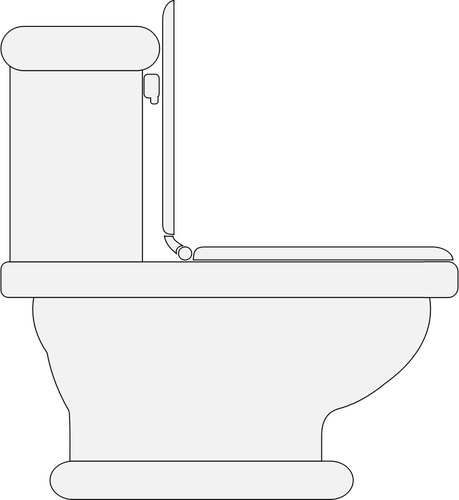 Toalett sete åpne vektorgrafikk utklipp