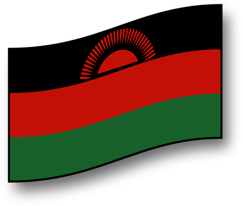 Bandiera vettoriale Malawi