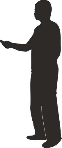 Illustration vectorielle silhouette d