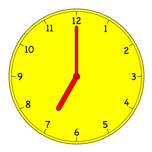 Illustration de vecteur horloge analogique