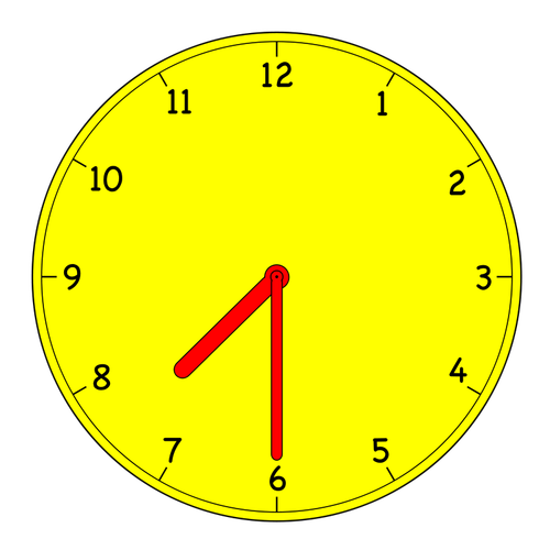Immagine vettoriale orologio analogico