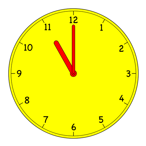 Image de vecteur horloge analogique