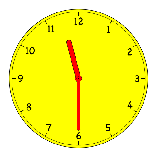 Image de vecteur horloge analogique