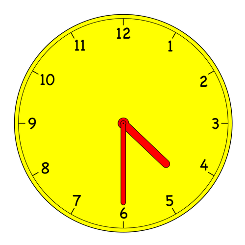 アナログ時計のベクトル図