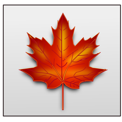 Imagem de vetor marrom maple leaf