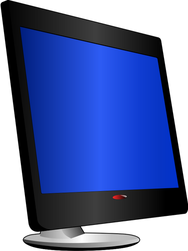 Volně stojící LCD monitoru vektorový obrázek
