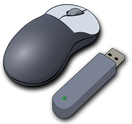 Immagine vettoriale mouse wireless