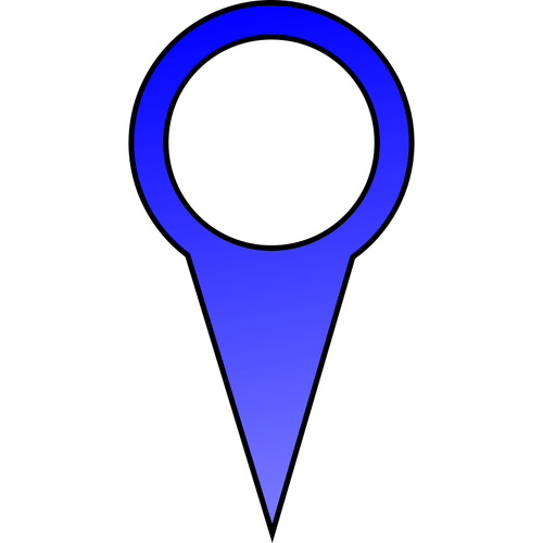 Blue pin векторное изображение