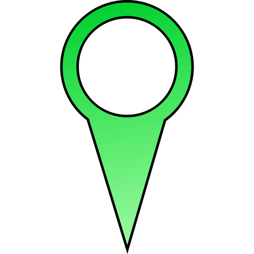 Pin verde vector imagine