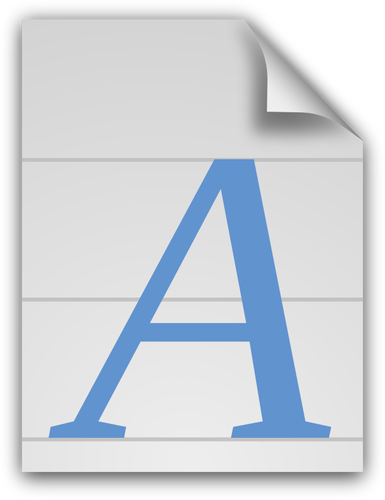 Иконка общий шрифт