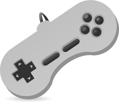 Vectorillustratie van spelconsole twee hand joystick