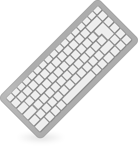 Grey computer keyboard