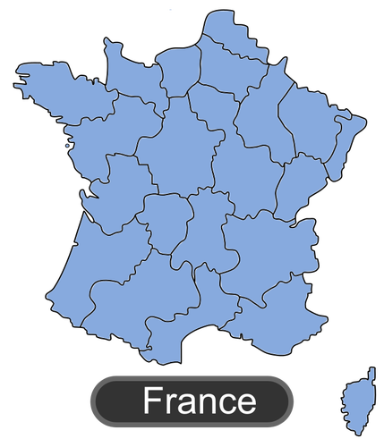 Mappa della Francia