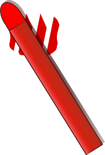 גרפיקה וקטורית של פסטל שעווה אדומה