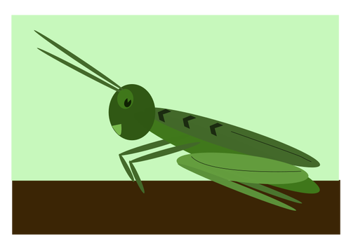 Comic grasshopper