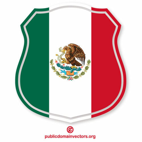 Brasão de armas da bandeira mexicana