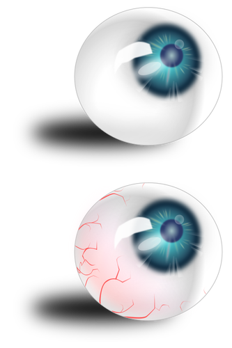 Dos globos oculares
