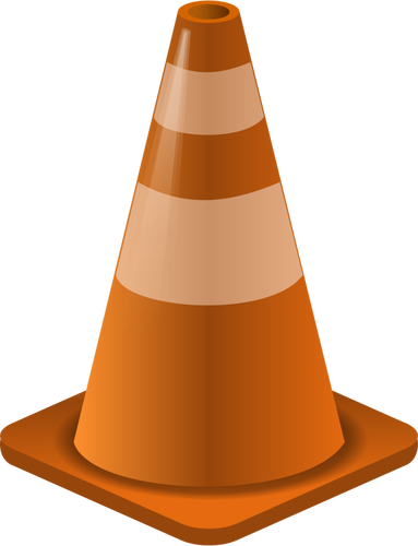 Vector image of traffic cone