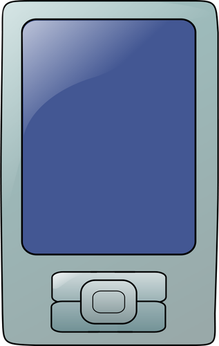 Icono de vector de teléfono móvil con pantalla táctil