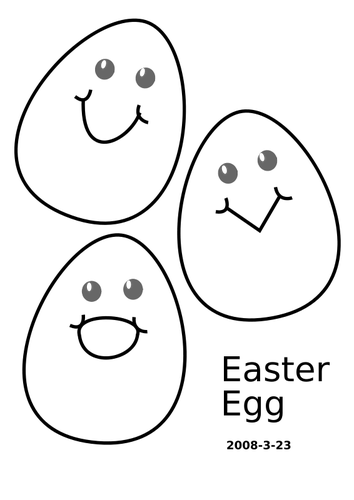 Velikonoční vajíčka vektorové ilustrace