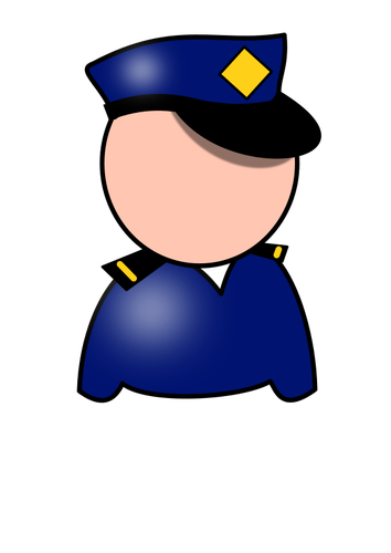 Politieagent vector symbool