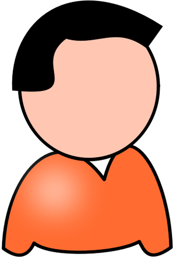 Grafika wektorowa różowy facet avatar