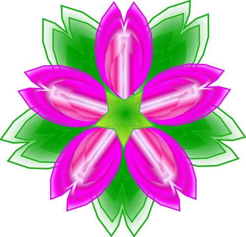 Indian Lotus-Vektor-illustration