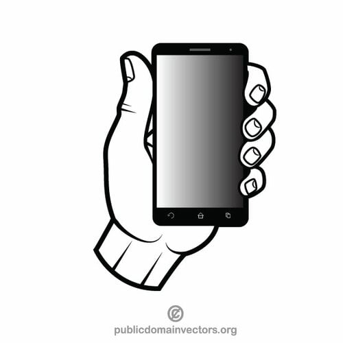 Smartphone à la main