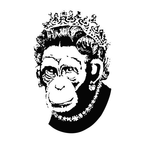 Imagem vetorial de macaco rainha