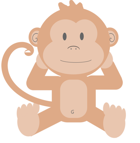 Karikatür maymun