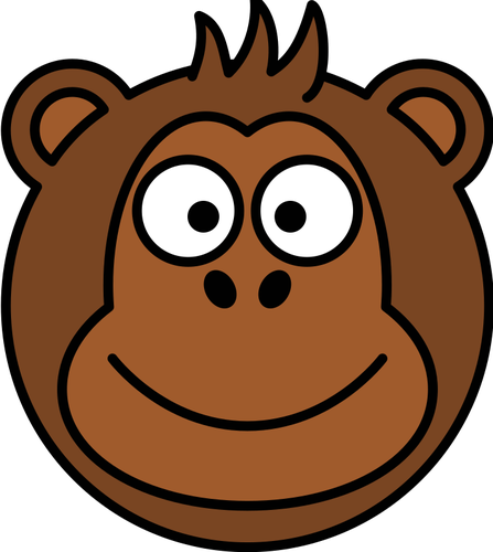 Caricatura di scimmia