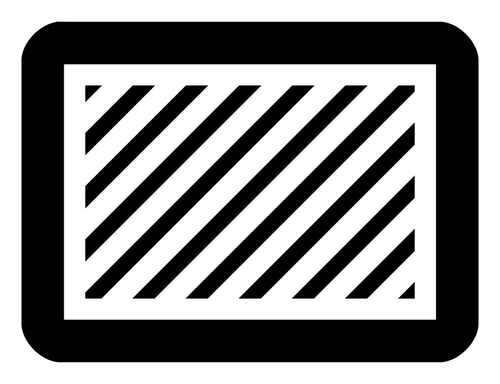 Clip art di rettangolo con strisce diagonali