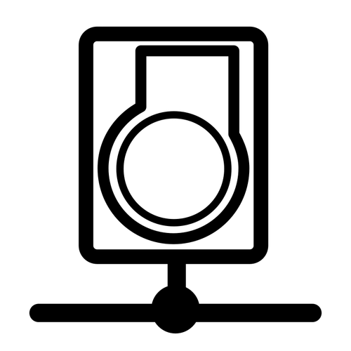 Web cam vector pictogram
