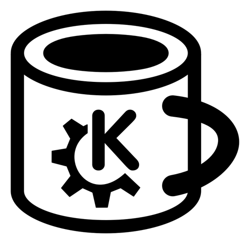 茶マグカップ ピクトグラムのベクトル描画