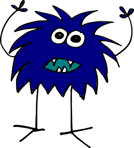 Potwór niebieski obraz