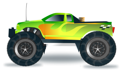 Monster truck vectorillustratie