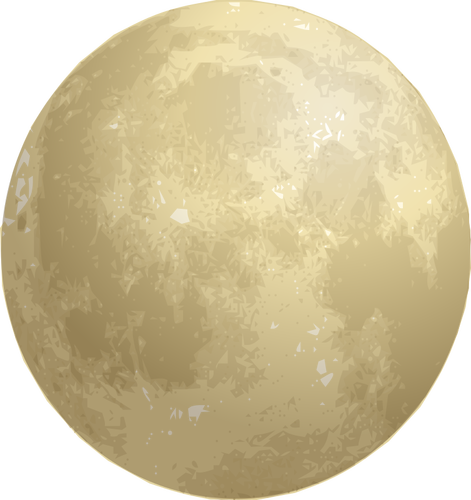 Dibujo vectorial de luna llena