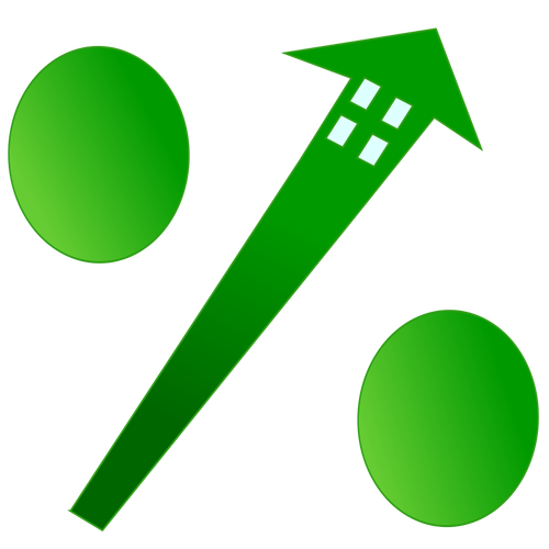 Mortgage rate vektor grafis