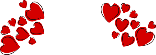 Imagen vectorial de corazón patrón