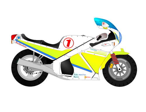 Imagen vectorial de motocicleta