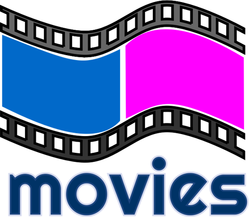 Vector illustration of movies rental symbol