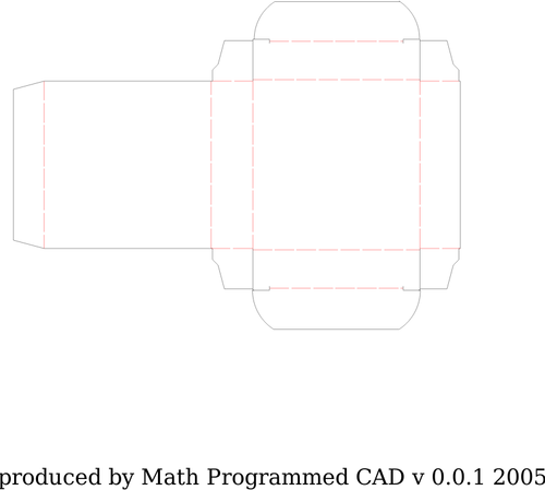 Boty box výřez šablon vektorový obrázek