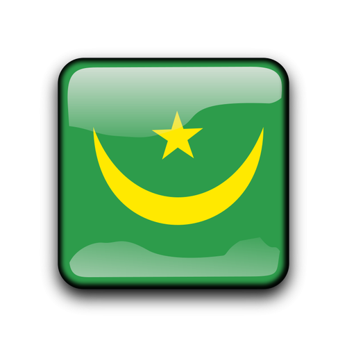 Vectorul de drapelul Mauritaniei