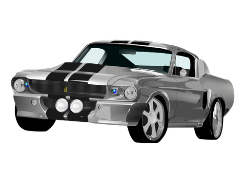 Vectorillustratie van Amerikaanse muscle car