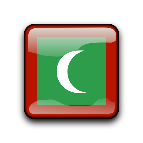 Maldives vector flag symbol