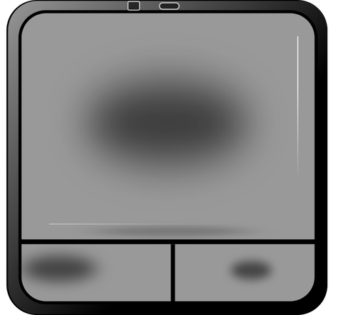 Touch pad vector illustrasjon