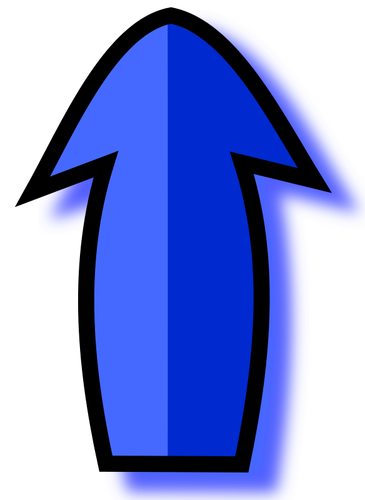 Blauen Pfeil dargestellt