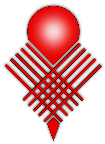 Czerwony symbol obraz