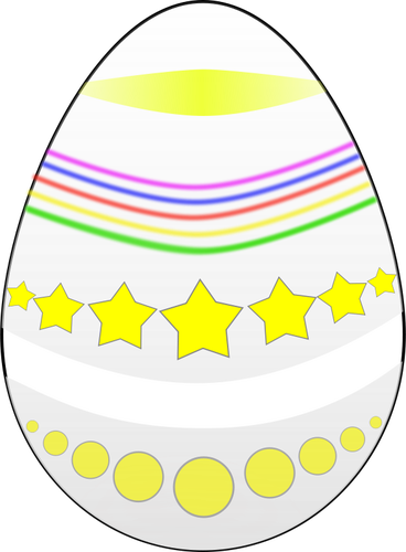 復活祭の卵のベクトル描画