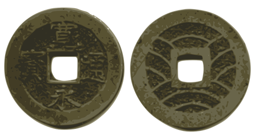 Japanische Münzbild
